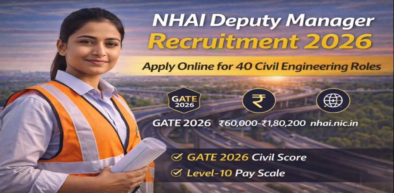 NHAI Deputy Manager Recruitment 2026