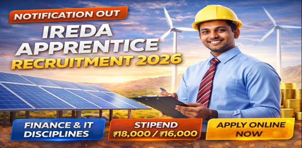 IREDA Apprentice Recruitment 2026