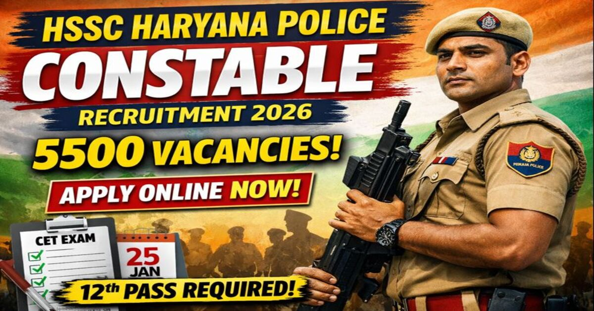 HSSC Haryana Police Constable Recruitment 2026
