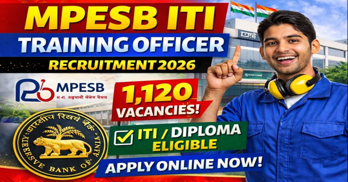 MPESB ITI Training Officer Recruitment 2026